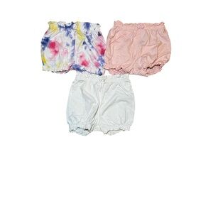 GAP 3 Piece Baby Girl Bubble Short Bundle Size 18-24 Months
